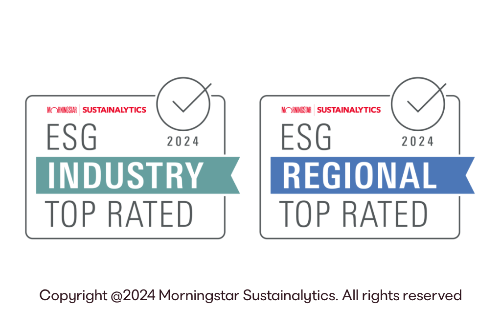 ESG-certifikati Avtorske pravice @2024 Morningstar Sustainalytics. Vse pravice pridržane 